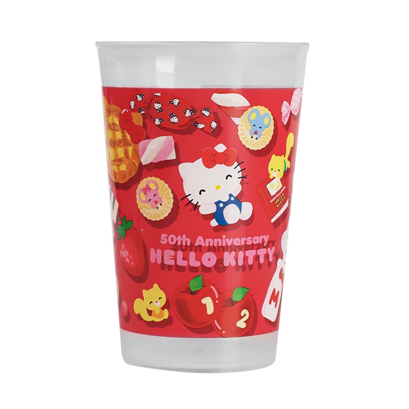 🌸✨ [MỚI VỀ] Ly Nhựa Hello Kitty Kỷ Niệm 50 Năm – Cưng Xỉu Luôn! ✨🌸