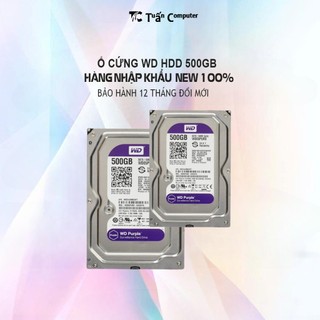Ổ cứng HDD 500GB Western tím hàng bảo hành 24 tháng