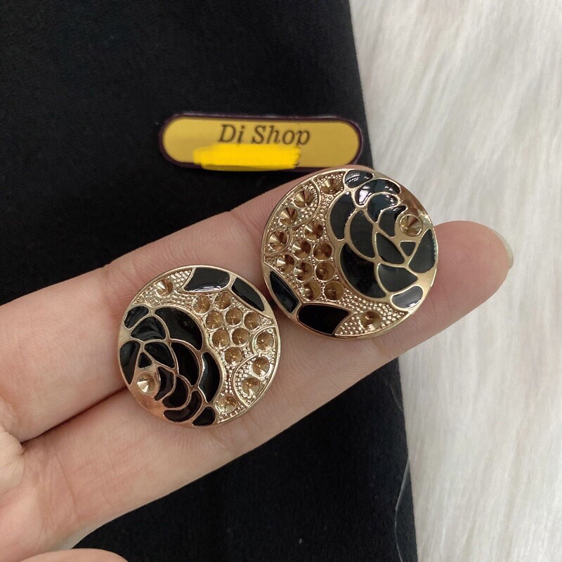 1 NÚT KIM LOẠI HOA 2 size