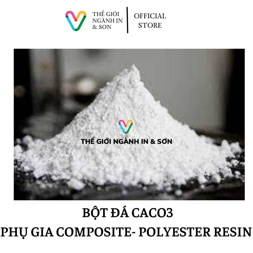 1 kg Bột đá CaCO3 - Phụ gia composite - Polyester resin