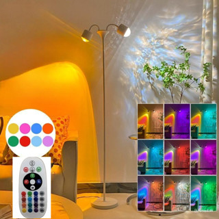 Đèn trang trí sóng nước hoàng hôn 2in1, đèn trang trí phòng livestream khách ngủ dễ thương thư giãn lãng mạng, quà tặng