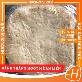 Bánh Tráng Ngọt Mè Ăn Liền - Túi 40 Cái - Đặc Sản Bến Tre
