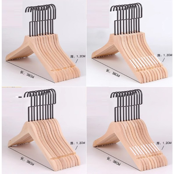 Móc áo gỗ mộc