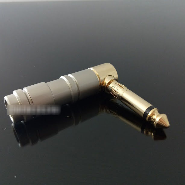 Đầu hàn Jack 6ly | 6.5mm Liton cong xám ( 1 cái )