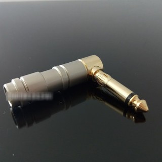 Đầu hàn Jack 6ly | 6.5mm Liton cong xám ( 1 cái )
