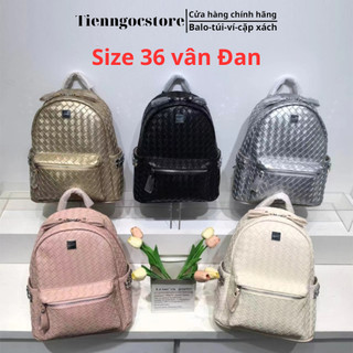 Balo Da Nữ Dập Vân Đan Chéo Size 36 Hàng QC Chất Liệu Da Pu Cao Cấp