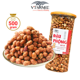 Đậu phộng tỏi ớt giòn thơm ngon hũ 500g