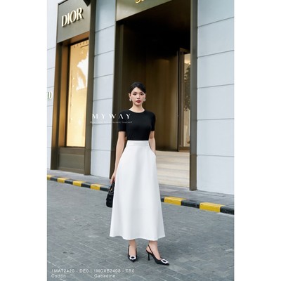 Chân Váy Maxi Nữ MY WAY Dáng Xòe Rủ Cao Cấp 1MCXB2408 TR0
