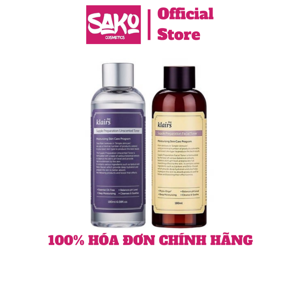 Nước Hoa Hồng Dưỡng Ẩm Dear Klairs Supple Preparation Toner 180Ml - Myphamsako