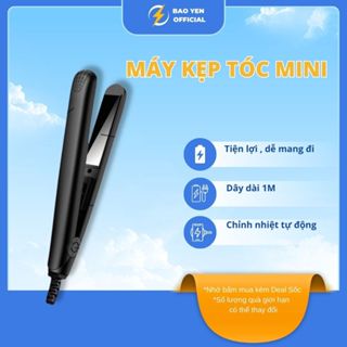   Mini  Máy Duỗi Tóc Kẹp Thẳng Ép Tóc Làm Xoăn Nhẹ Nhàng 