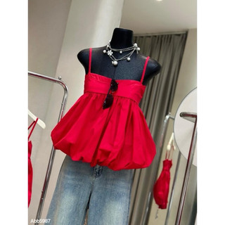  Áo bí đỏ siêu xinh, áo babydoll bigsize chất thô mềm đẹp