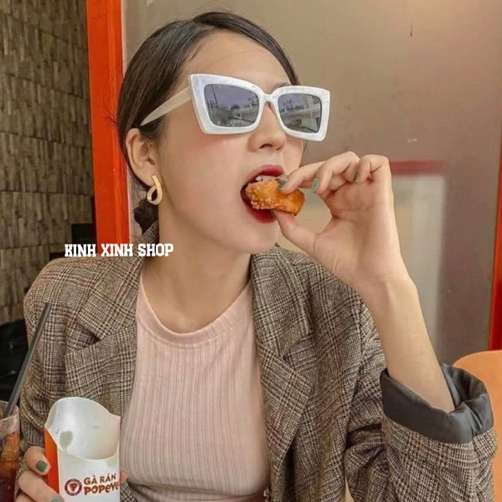 Kính râm vuông trắng Hottrends