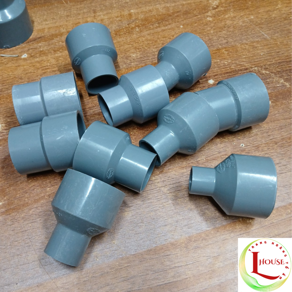 Côn thu PVC D48, Chuyển bậc PVC, Côn PVC D48/42, 48/34, 48/27, 48/21 Tiền Phong - L-House Shop