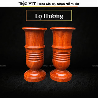 Ống đựng hương , ống nhang gỗ hương nguyên khối 100% cao 25 , 35 cm