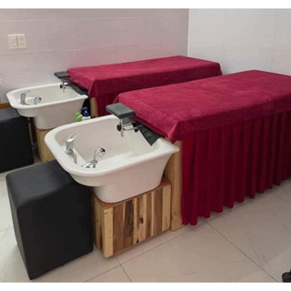 Ga, drap giường gội, gội 2in1, massage chất vải thun mát, co giãn, nhiều màu