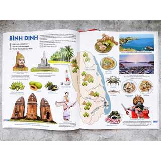 Sách KĐ - Đất Nước Gấm Hoa - Atlas Việt Nam - Ấn Bản Lưu Dấu 63 Tỉnh Thành