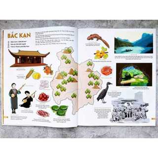 Sách KĐ - Đất Nước Gấm Hoa - Atlas Việt Nam - Ấn Bản Lưu Dấu 63 Tỉnh Thành