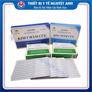  Kim châm cứu Hải Nam dạng vỉ hộp 100 kim các số 