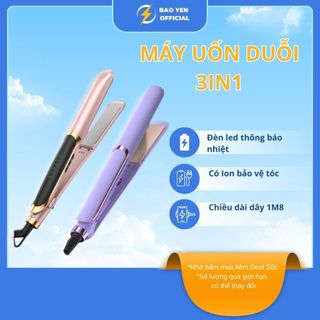 Máy duỗi tóc, kẹp thẳng, ép tóc, làm xoăn đa năng 3in1