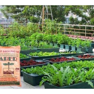 Đất phù sa dinh dưỡng ABER (1kg) - Đất Chuyển Trồng rau, hoa, cây cảnh