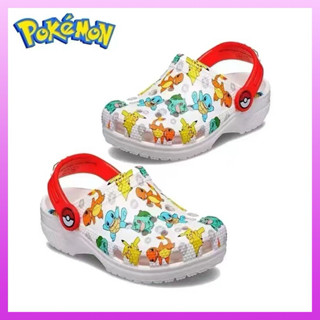 [ Tặng 12 sticker ] Hàng loại 1 Dép Crocss Pokemon cho bé trai PHẢI ĐẶT CHÂN BÉ LÊN TỜ GIẤY RỒI ĐO MỚI CHÍNH XÁC NHẤT Ạ