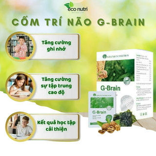 Cốm trí não g-brain bổ sung dha phát triển trí não cho bé 30 gói x 3g/ hộp