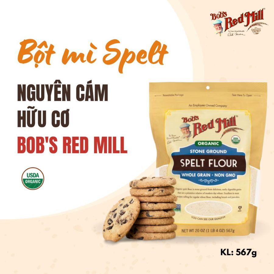 Bột mì Spelt hữu cơ (Organic Spelt Flour) - Bob's Red Mill - 567g