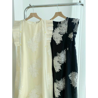 ĐẦM MAXI PHỐI TAY XẾP LI THIẾT KẾ
