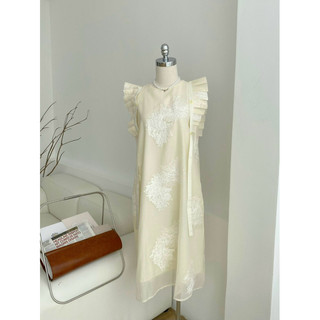 ĐẦM MAXI PHỐI TAY XẾP LI THIẾT KẾ