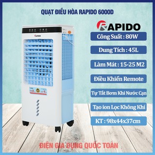 Quạt điều hòa, quạt hơi nước Rapido 6000D, hàng trưng bày chính hãng mới 99%