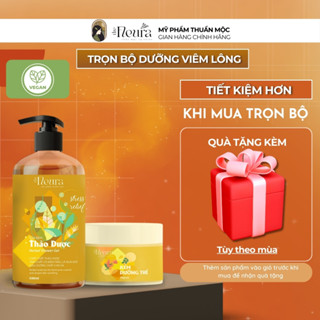 Bộ ngừa viêm nang lông thảo mộc The Fleura ngăn ngừa mụn lưng hiệu quả, phục hồi tổn thương da