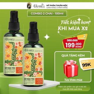 Bộ 2 Dưỡng Tóc Thảo Mộc Giúp Ngăn Rụng Tóc, Làm Sạch Da Đầu Loại Nấm - Gàu - Ngứa Da Đầu Thảo Mộc The Fleura Handmade