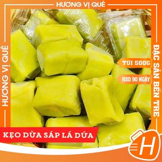 Kẹo Dừa Sáp Lá Dứa - Túi 500g - Đặc Sản Bến Tre