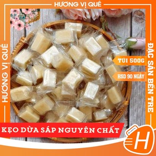 Kẹo Dừa Sáp Nguyên Chất - Túi 500g - Đặc Sản Bến Tre