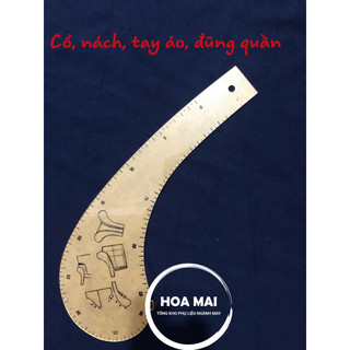 Thước vẽ quần áo - thước đùi gà