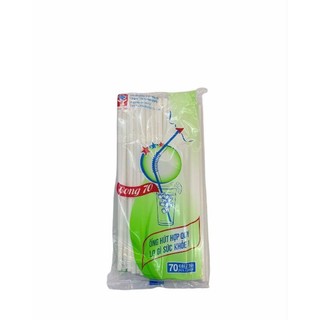 1gói ống hút gấp trắng