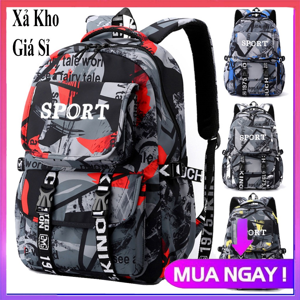[SIZE 48CM- Mẫu hot 2023] Balo nam nữ cho học sinh cấp 2, cấp 3 đi học, cặp sách học sinh trung học, đại học cá tính