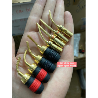 Jack mỏ chim mềm cắm loa hãng WIN, thân đồng mạ vàng 1U. Hàng nhập khẩu chất lượng