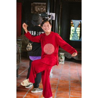 Bộ áo bà nam truyền thống đỏ đô - Có bộ bà ba Bigsize- may sỉ bà ba toàn quốc - May bộ bà ba theo yêu cầu