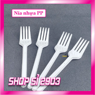 (COMBO 5 BỊCH =250 CÁI) Nĩa nhựa dùng 1 lần