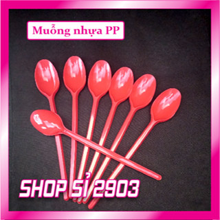 [COMBO 150 CÁI = 3 BỊCH ] Muỗng nhựa cao cấp dài 20 cm