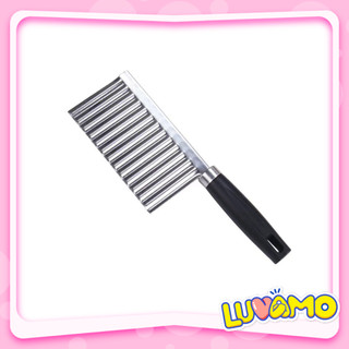 Dao lượn sóng cán dài cắt rau cho quả cho bé ăn dặm BLW Luvamo DC01
