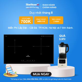 [Miễn phí lắp đặt, cắt đá TP.HCM - HN và 7 tỉnh thành] Bếp Âm Từ Đôi Bluestone ICB-6835 (5200W)