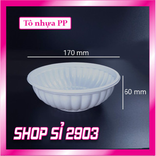 50 tô nhựa cao cấp dùng 1 lần - Lốc 50 tô đục