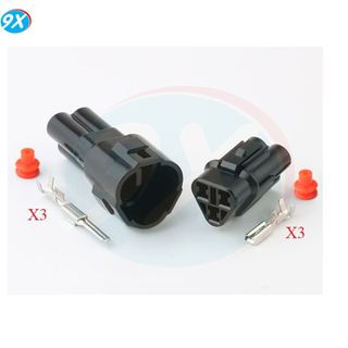 Giắc 3p chống nước gắn chóa đèn ex2019, demi ex150