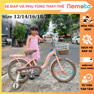 Hỏa Tốc HCM - Xe Đạp Xaming Nữ Cao Cấp Cho Bé Từ 2 - 10 Tuổi - Hàng Mới Nhất - XM-C1