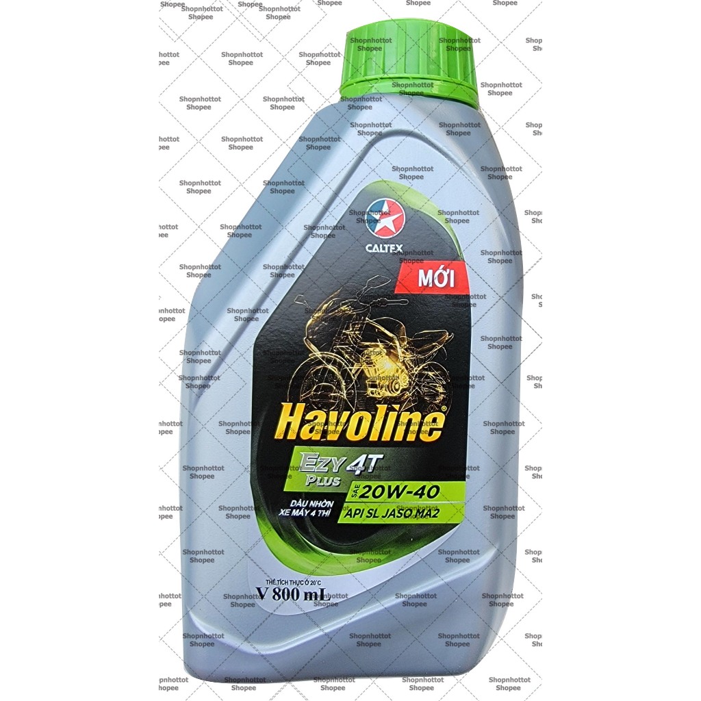 (GIÁ KM) Dầu nhớt xe số, xe côn tay CALTEX HAVOLINE EZY 4T 20W40 800ml (0.8L)