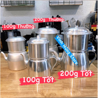 Phin/ấm pha cafe phin nhôm to phin pha cà phê 100gram - 200gram