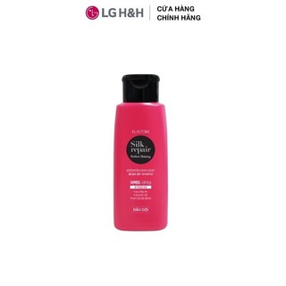 Dầu Gội Elastine Silk Repair Perfect Shining Chai Hồng Đậm 120Ml - gội đầu chăm sóc tóc hư tổn dưỡng suôn mượt chắc khỏe