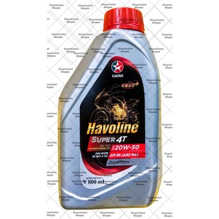 Dầu nhớt xe máy số Caltex Havoline Super 20W50 4T 800ml ( 0.8L ) - Shopnhottot